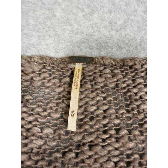 Free People Womens Size M Oversized Pullover Knit Sweater - Picture 3 of 12